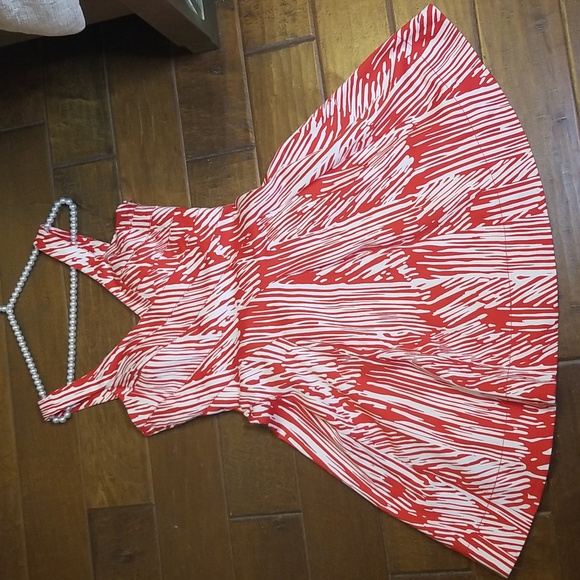 Calvin Klein Red And White Sundress - Picture 9 of 12